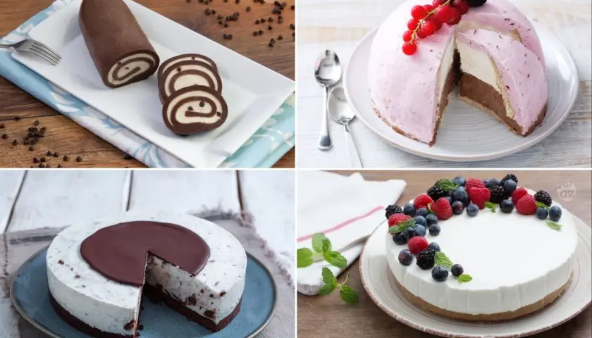 Rotolino al cioccolato, torta gelato ai frutti di bosco, cheesecake e torta semifreddo: idee per dolci freddi estivi veloci.
