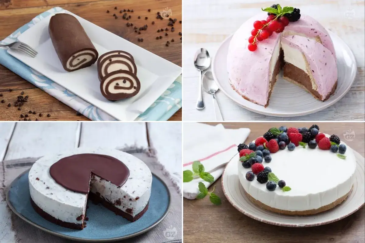 Rotolino al cioccolato, torta gelato ai frutti di bosco, cheesecake e torta semifreddo: idee per dolci freddi estivi veloci e golosi.
